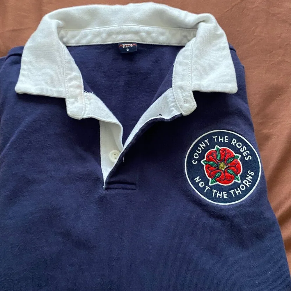 Rowing Blazers white and navy polo shirt. - Picture 2 of 6